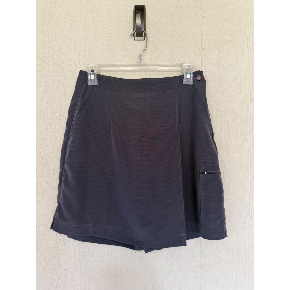 Line Up Women Gray Active Golf Skort Size 6 Cargo Pocket Hiking Tennis Skirt